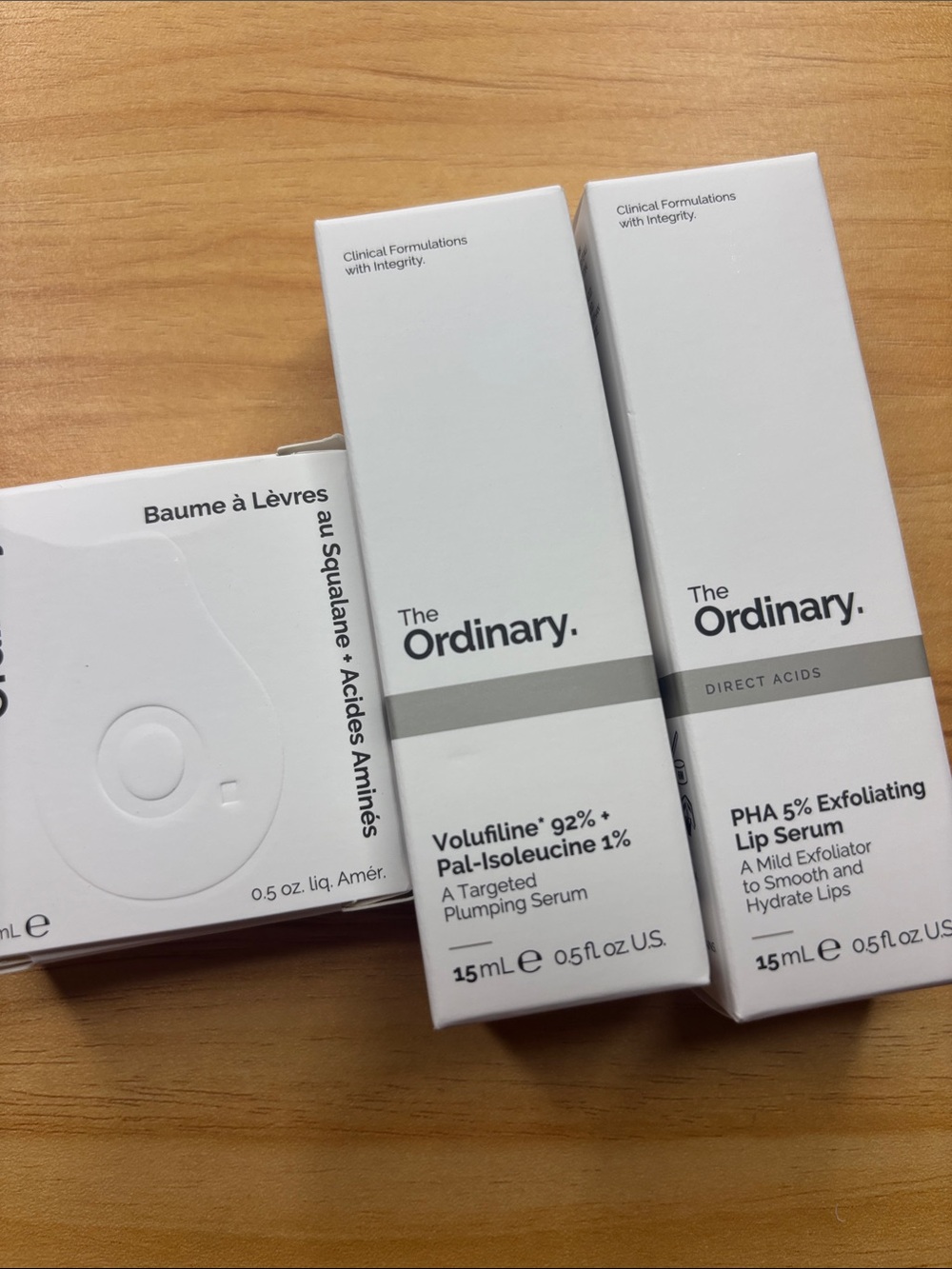 NIB ordinary lip serum set